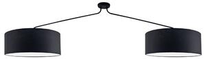 Lampada a sospensione LAMEGO nera 2xE27x20W in tessuto, dimensioni: 46x190x50 cm, IP20, Shilo
