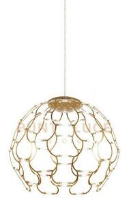 Lamoi lampadario a sospensione piccola rame d.40cm 3000k 6076lm 49w