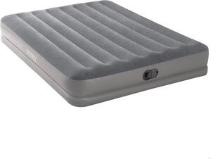 Materasso gonfiabile di media altezza 152x203 cm, per 2 persone, pompa USB, altezza 30 cm