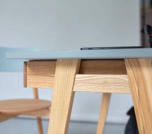 LUKA Ashwood Corner Desk W115 x P85cm blu Lato sinistro
