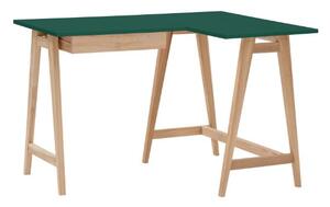 LUKA Ashwood Corner Desk W115cm x P85cm verde Lato destro
