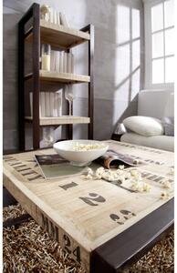 Tavolino da salotto in legno di Mango 80x80x40 mango naturale stampato FACTORY #110
