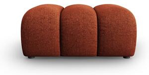 Poggiapiedi color mattone con rivestimento in ciniglia Lupine – Micadoni