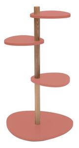 MAGLA Piantana in legno di frassino a 3 livelli W55 x H91cm rosa