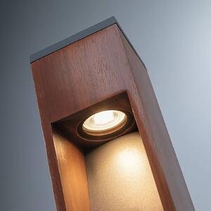 Paulmann Trabia Lampioncino LED in legno, altezza 60 cm