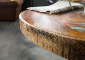 Tavolo d'appoggio in legno di Legno riciclato 75x75x75 multicolore laccato INDUSTRIAL #22