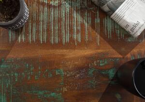Tavolo d'appoggio in legno di Legno riciclato 75x75x75 multicolore laccato INDUSTRIAL #22