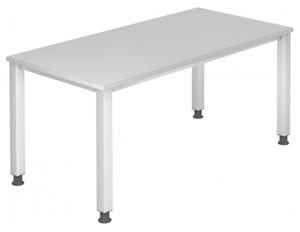 HAMMERBACHER QS16 höhenverstellbarer Schreibtisch grau rechteckig