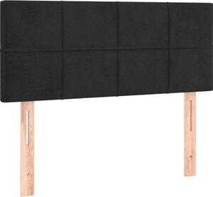 Testiera Nera 80x5x78/88 cm in Velluto