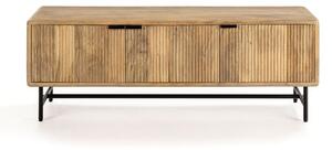 Mobile TV di colore naturale in mango massiccio 145x50x40 cm Mundra – MOME