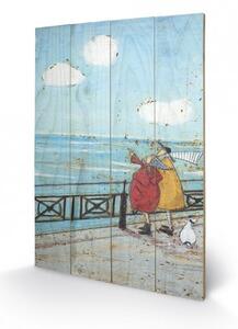 Poster su legno Sam Toft - Her Favourite Cloud, (20 x 29.5 cm)