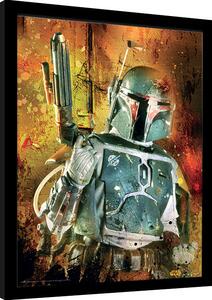 Quadro Star Wars - Boba Fett Painted, Poster Incorniciato