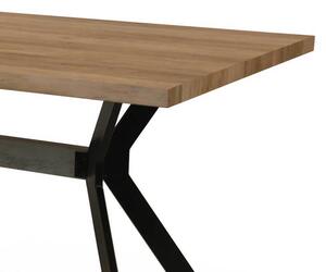 ETTIE - tavolo in rovere impiallacciato cm 90x160x75 h