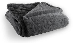Coperta grigia in pelliccia finta 150x200 cm Ruby – Tiseco Home Studio