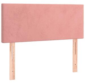 Testiera Rosa 100x5x78/88 cm in Velluto