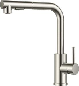 Rubinetto da cucina estraibile - Girevole a 360° - Acciaio inox