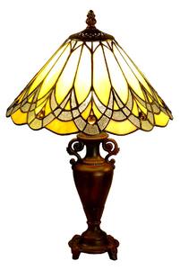 Lampada da tavolo, lampada da tavolo, lampada in stile Tiffany "Golden Elegance" 31x47 cm
