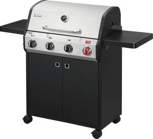 Barbecue a gas Enders® Chicago Next 4 R Turbo, 4 bruciatori in acciaio inox, cofano di cottura a doppia parete, ripiano laterale staccabile, 13 kW, Switch Grid™, 800° Turbo Zone™ #89366
