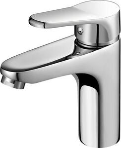 Rubinetto per lavabo, acqua calda/fredda, a risparmio idrico, cromato