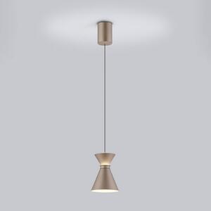 Helestra Lampada LED a sospensione LUK, marrone, 1 lampadina, dimmerabile, Marrone / Ruggine, Cucina, Alluminio