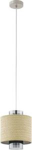 Eglo 43393 MEDIOUNA E27 lampada a sospensione Ø230mm Beige color oro Marrone