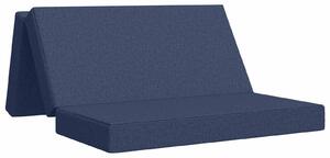 Divano Letto Pieghevole 120 x 67 x 45 cm Blu
