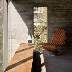Verpan Lampada da tavolo di design Pantop, Crema / Ambra, Soggiorno / Sala da pranzo, Metallo, Design, Lampada da tavolo