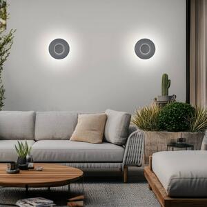 Helestra Applique da esterni a LED BUD 44, Alluminio / Grigio / Zincato, Alluminio, Moderno, Applique LED da esterni
