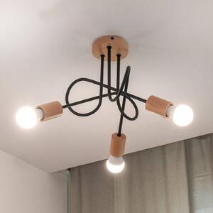 Plafoniera soffitto Oxford HELAM, dimmerabile, Nero, Soggiorno / Sala da pranzo, Metallo, Moderno, Plafoniera