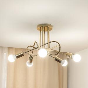 Plafoniera soffitto Oxford HELAM, dimmerabile, Ottone / Oro, Soggiorno / Sala da pranzo, Metallo, Moderno, Plafoniera