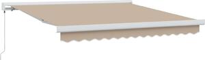 Tenda Retrattile Beige 300 x 250 cm Tessuto e Metallo
