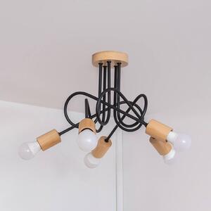 Plafoniera soffitto Oxford HELAM, dimmerabile, Nero, Soggiorno / Sala da pranzo, Metallo, Moderno, Plafoniera