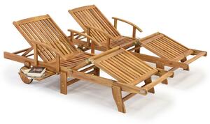 Set di due sedie a sdraio in legno Costa Rica Garden Point