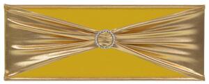 Nastri Ornamentali per Sedie 25 pz con Fibbia Diamantata Oro