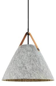 DFTP by Nordlux Lampada a sospensione Strap, dimmerabile, Alluminio / Grigio / Zincato, Soggiorno / Sala da pranzo, Tessuto / Stoffa / Seta, Scandinavo, Lampada a sospensione