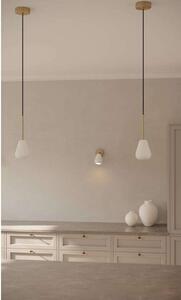 Nuura Aps Faretto da soffitto Anoli Spot Surface Altezza 20 cm oro/bianco Spot, dimmerabile, Ottone / Oro, Soggiorno / Sala da pranzo, Metallo, Scandinavo, Faretto alogeno