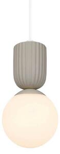 Nordlux Lampada a sospensione in vetro Sadie, dimmerabile, Crema / Ambra, Soggiorno / Sala da pranzo, Ceramica, Scandinavo, Lampada a sospensione