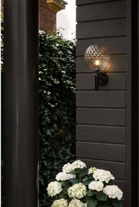 Nuura Aps applique da esterno Miira, Ø 20 cm, nero/trasparente dimmerabile, Nero, Metallo, Scandinavo