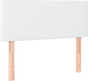 Testiera Bianco 100x5x78/88 cm in Pelle finta