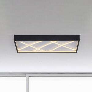 JUST LIGHT. GmbH Plafoniera a LED Mikado, dimmerabile, Nero, Soggiorno / Sala da pranzo, Metallo, Moderno, Plafoniera LED