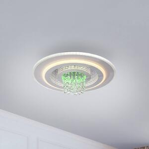 JUST LIGHT. GmbH Plafoniera a LED Tolago, dimmerabile, Bianco / Opale, Soggiorno / Sala da pranzo, Metallo, Moderno, Plafoniera LED