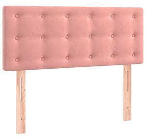 Testiera Rosa 90x5x78/88 cm in Tessuto