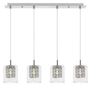 Rabalux 3116 - Lampadario in cristallo su corda DUCHESS 4xG9/40W/230V
