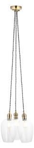 Endon 120648 - Lampada a sospensione con cavo 3xE27/10W/230V ottone