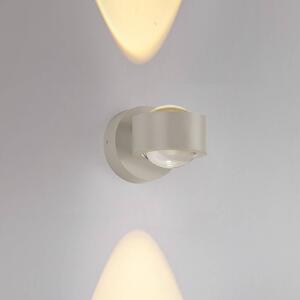 JUST LIGHT. GmbH Applique da parete a LED Chia, dimmerabile, Crema / Ambra, Soggiorno / Sala da pranzo, Metallo, Moderno, Applique a LED