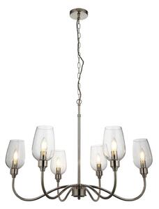 Endon 103315 - Lampadario a catena 6xE14/6W/230V cromo lucido