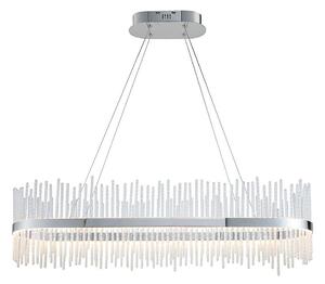 Endon 107109 - Lampadario LED a sospensione con cavo, 47W, 230V, 3000K, cromo lucido