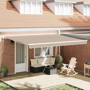 Tenda da Sole Beige 450 x 300 x 165 cm Poliestere e Metallo