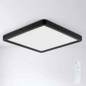 Brilagi - Plafoniera LED dimmerabile ESTELA SQUARE LED/36W/230V 31x31 cm nero + telecomando