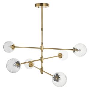 Endon 114039 - Lampadario a stelo 6xG9/3,2W/230V dorato